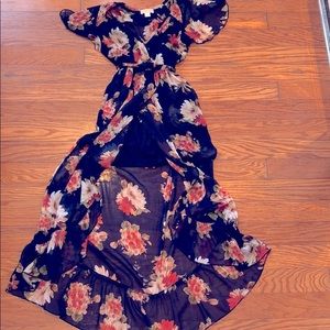 Band of Gypsies Navy Blue and Floral Summer Dress!